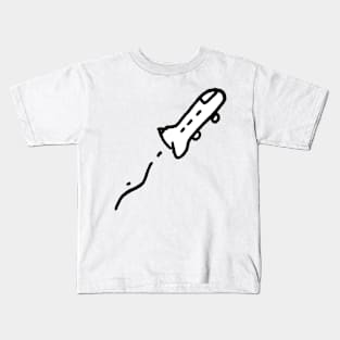 Space Rocket Doodle Art Kids T-Shirt